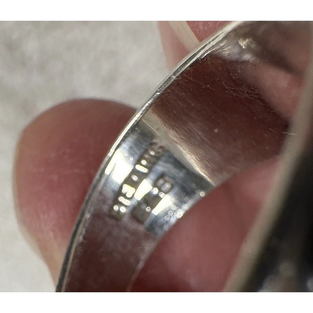 B&B Sterling 925 Artisan Steampunk Industrial Mixed Metal Ring Size 7 Vintage - Picture 5 of 10